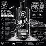 Foxcare Graphene Ceramic Car Shampoo - Foam Car Wash - Adds Hydrophobic Protection With Every Wash | Maintains Ceramic Coatings, Waxes Or Sealants | With Sio2 Ingredients For Incredible Shine - 500ml