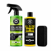 Foxcare All in One Polish + Sealant And Total Interior Cleaner,Multipurpose Liquid Car & Bike Polish & Cleaner also suitable for Dashboard, Restores Faded Plastic & Fiber – (Pack of 2 – 1000ml)