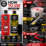 Foxcare Exterior care kit 2 (wash & gloss shampoo + All in one polish ) (500 ML each)