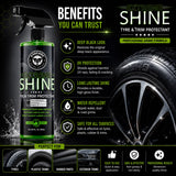 Foxcare Extreme shine - Tyre & Trim Protectant | Tyre Shiner |Tyre Polish 500 ml