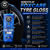Foxcare Ultimate TYRE Gloss, A Complete Solution for TYRE Shine 500 ML