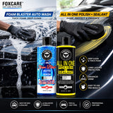Foxcare Exterior combo (foam blaster shampoo + All in one polish ) (500ml each)