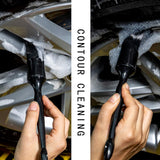 Foxcare Auto detailing Black brushes set of 5pcs