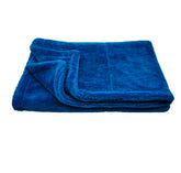 Foxcare Microfiber Cloth for Car - 1200 GSM, 50x80cms, 1Pcs, Blue Twisted Loop Super Absorbent Towel - Edgeless Design with Plush Pile and Lint Free Cloth for Drying and Detailing