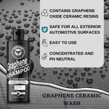 Foxcare Graphene Ceramic Car Shampoo - Foam Car Wash - Adds Hydrophobic Protection With Every Wash | Maintains Ceramic Coatings, Waxes Or Sealants | With Sio2 Ingredients For Incredible Shine - 500ml - Foxcare Industries