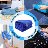 Foxcare Rag Blue Microfiber Cloth - 40x40 cms - 350 GSM - Thick Lint & Streak-Free Multipurpose Cloths -Automotive Microfibre Towels for Car Bike Cleaning Polishing Washing & Detailing - Foxcare Industries