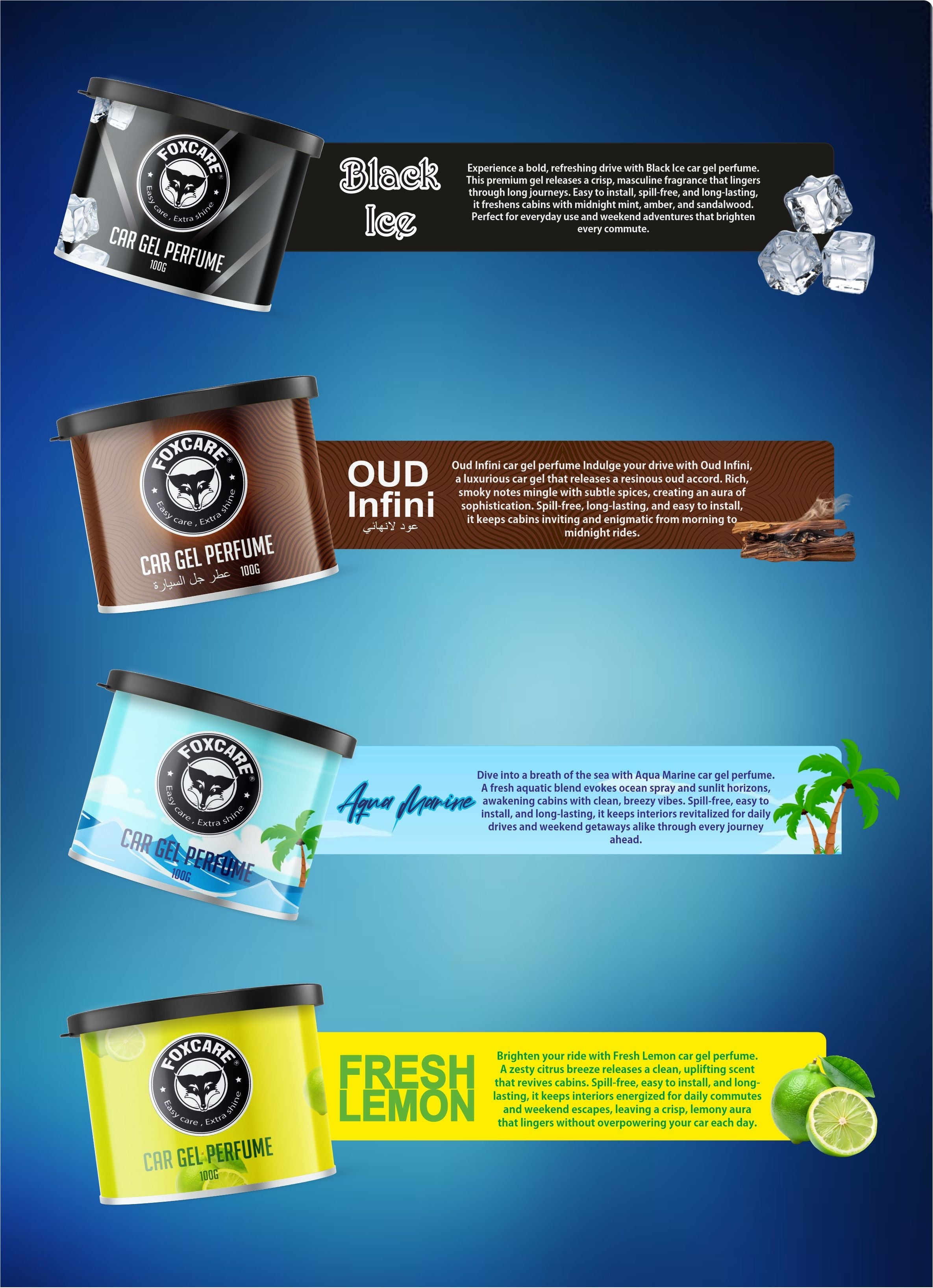 Gel car perfume – Foxcare Industries