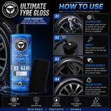 Foxcare Ultimate TYRE Gloss, A Complete Solution for TYRE Shine 500 ML