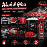 Foxcare Wash & Gloss - Ultra Premium Auto wash Shampoo (500ml)