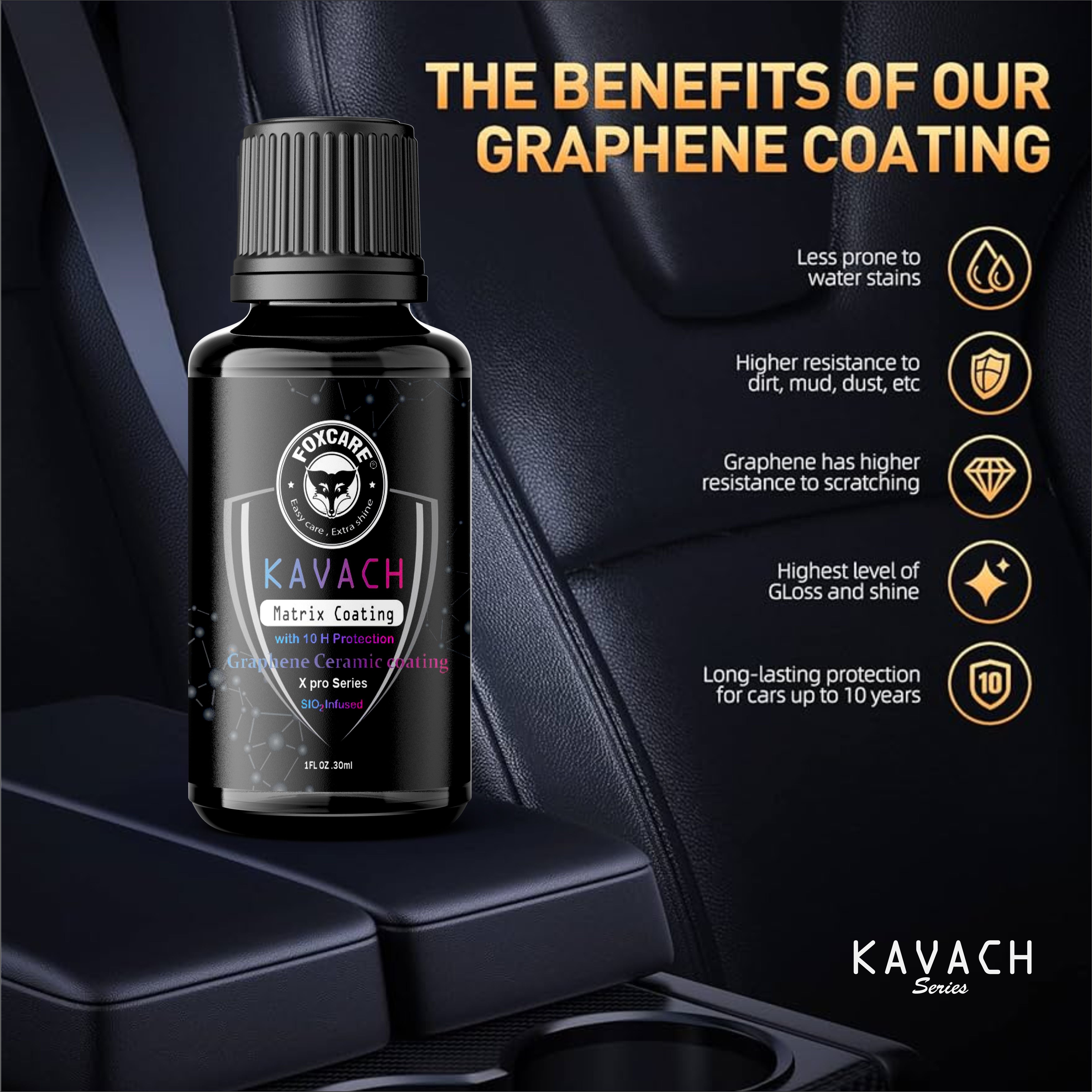 Foxcare Graphene Coating 10H Graphene Coating for Car Advanced