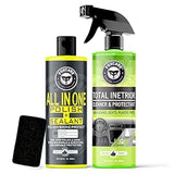 Foxcare All in One Polish + Sealant And Total Interior Cleaner,Multipurpose Liquid Car & Bike Polish & Cleaner also suitable for Dashboard, Restores Faded Plastic & Fiber – (Pack of 2 – 1000ml)
