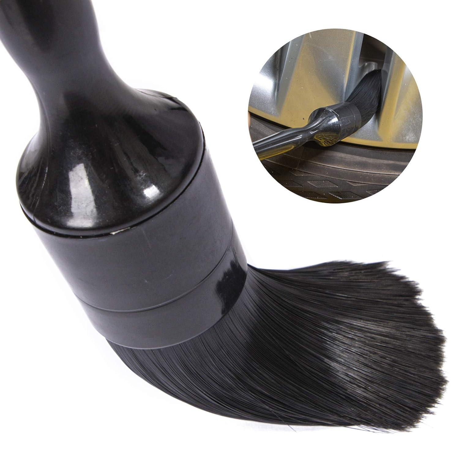 Foxcare Auto detailing Black brushes set of 5pcs