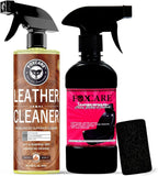 Foxcare Leather Cleaner and Leather Detailer Kit for Use on Leather Apparel, Furniture, Car Interiors, Shoes, Boots, Bags & More - Combo- 700ml