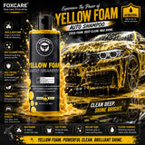Foxcare Yellow Colour Foam Car Shampoo | Produces Thick Yellow Colour Foam - 500ml