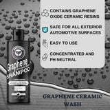 Foxcare Graphene Ceramic Car Shampoo - Foam Car Wash - Adds Hydrophobic Protection With Every Wash | Maintains Ceramic Coatings, Waxes Or Sealants | With Sio2 Ingredients For Incredible Shine - 500ml