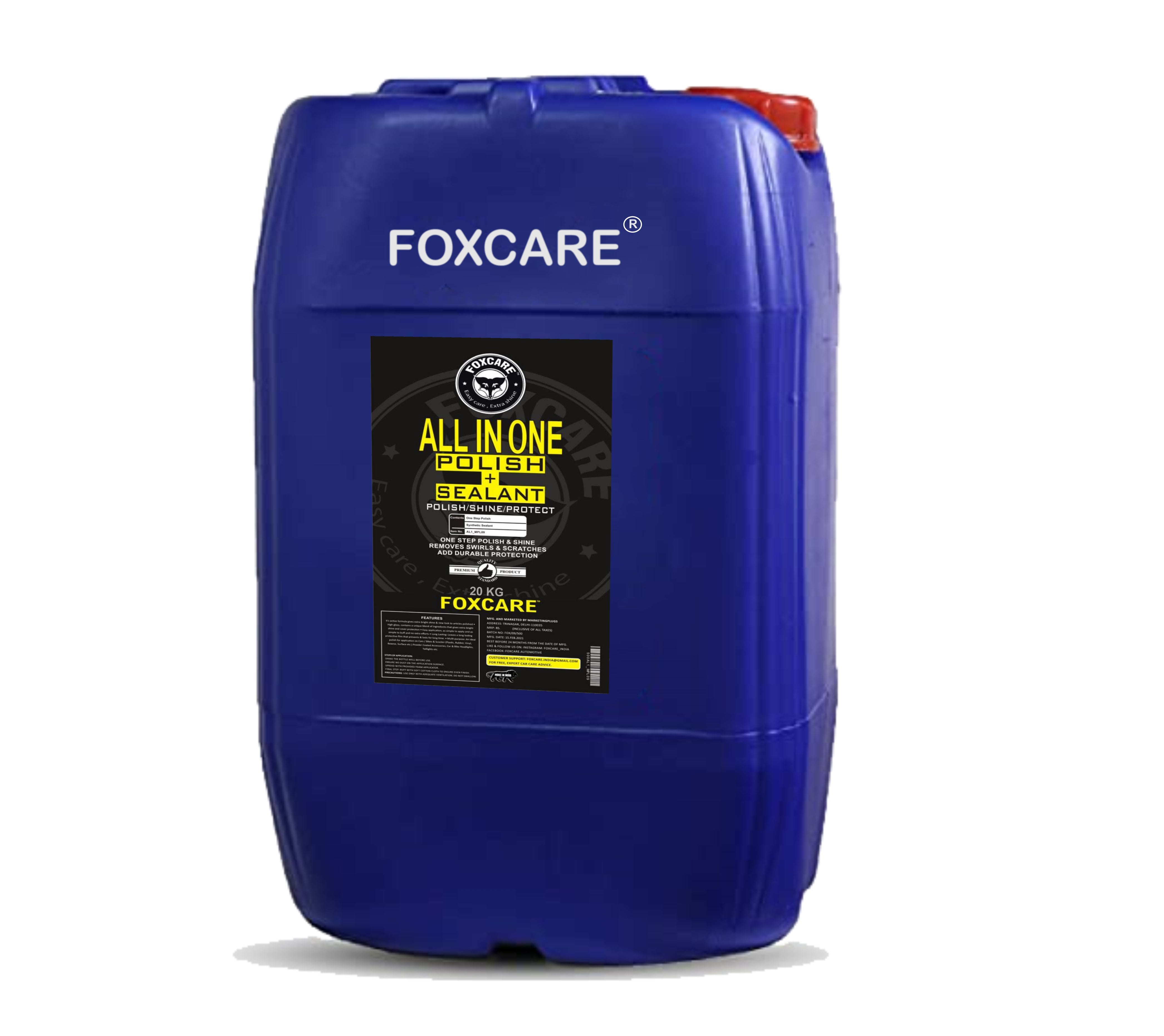 Foxcare All in One Polish + Sealant, Multipurpose Polish (20 KG)