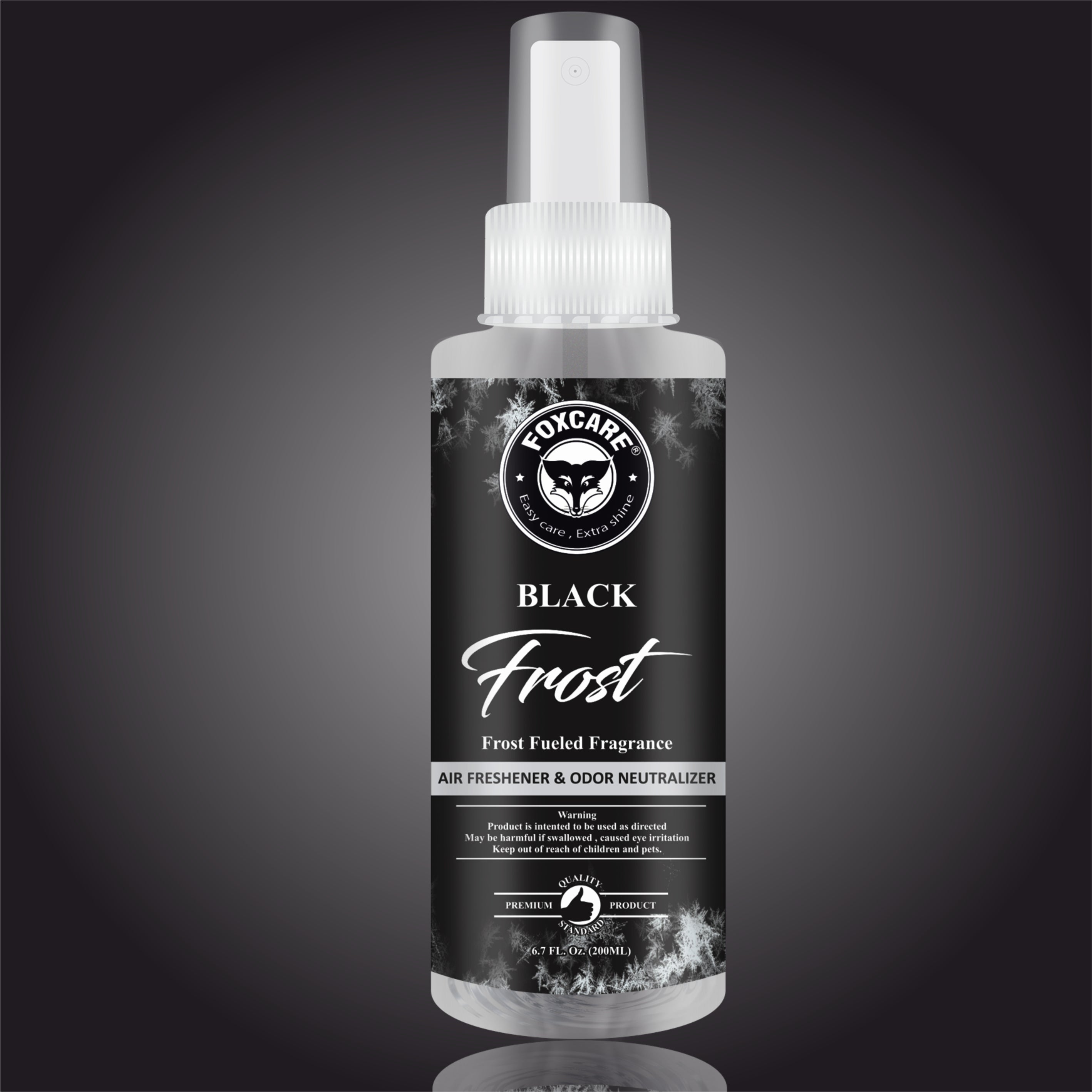 FOXCARE BLACK FROST AIR FRESHENER & ODOR NEUTRALIZER(200 ml)