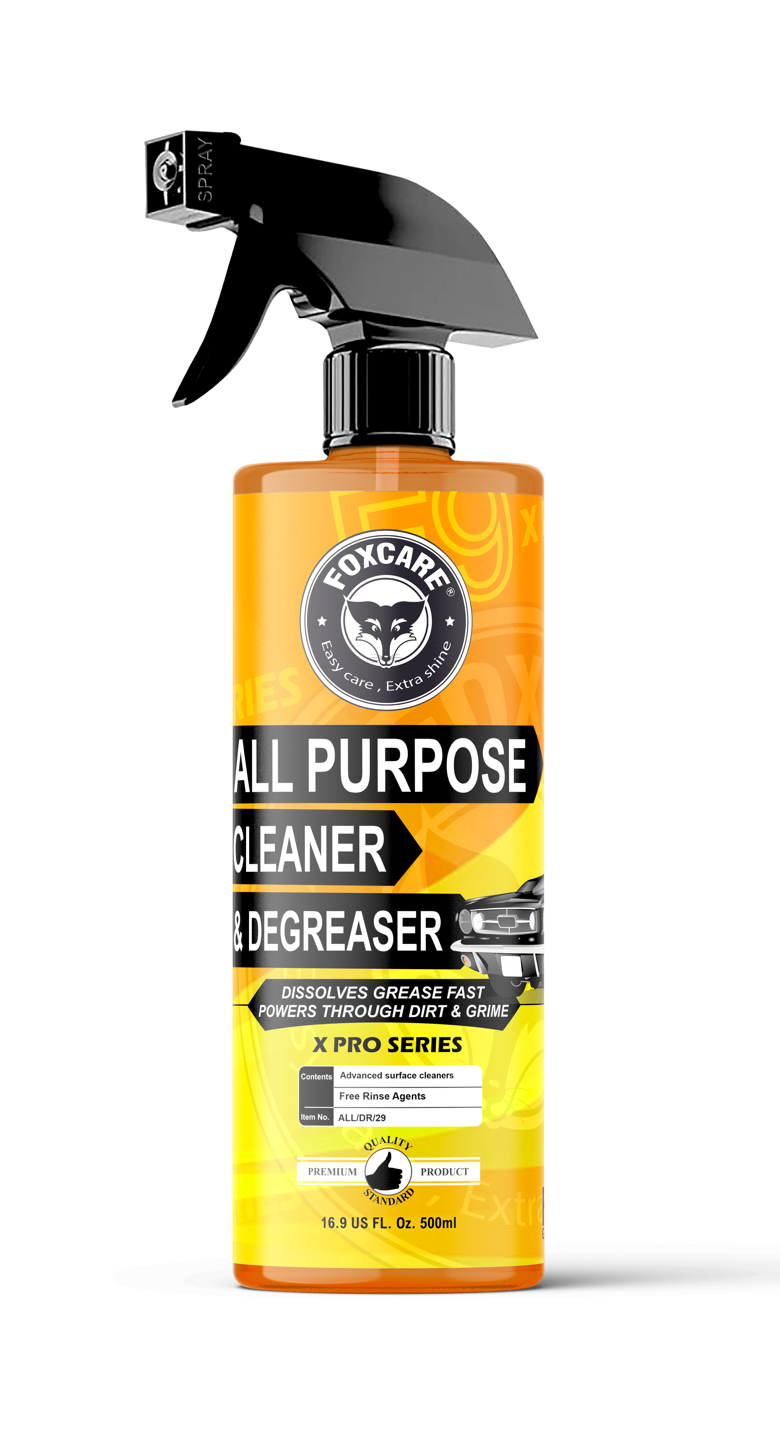 Foxcare All Purpose Cleaner and Degreaser | Industrial Strength, - Tough on  Dirt but Easy on Your Car | Removes Oxidation ,Multipurpose Car care