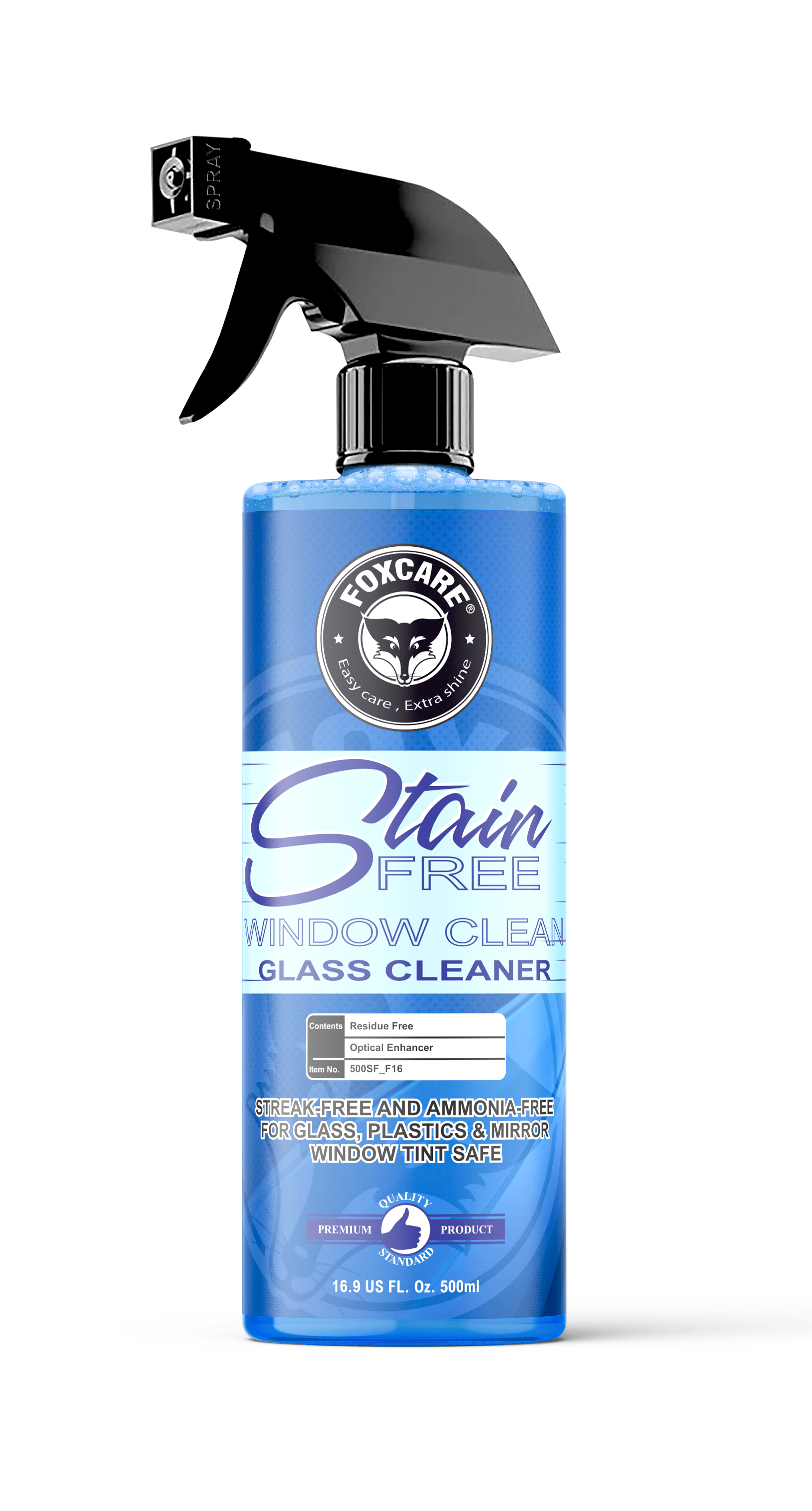 FOXCARE STAIN FREE GLASS CLEANER (500 ML)