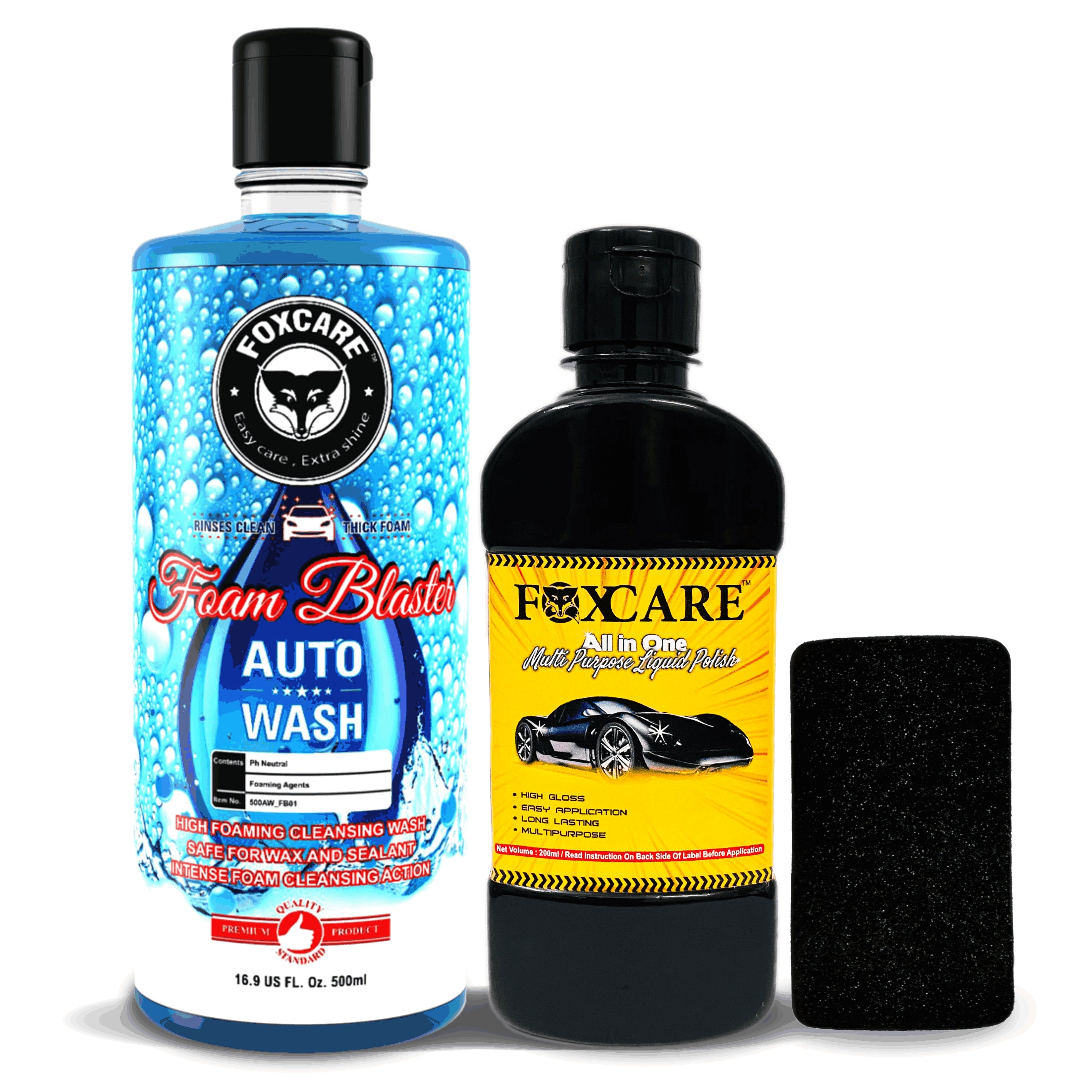 Foxcare Exterior care kit (foam blaster shampoo + All in one polish ) - Net 700ml