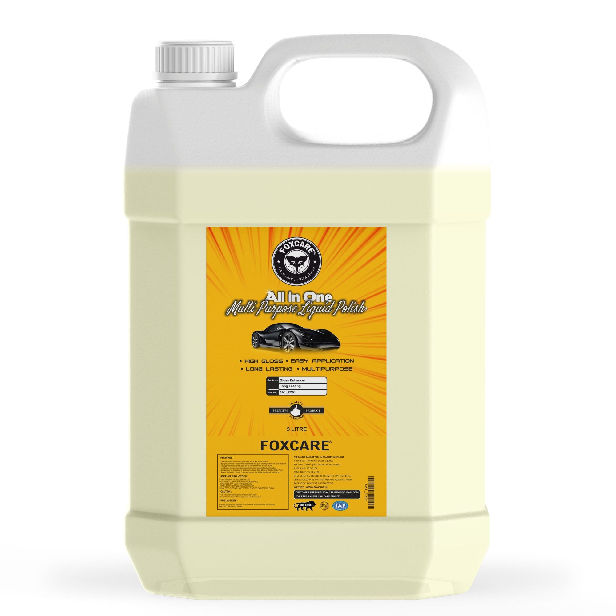 Foxcare All-in-One Multipurpose Liquid Polish (5 KG) - Foxcare Industries