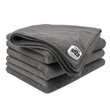 Foxcare Rag Grey Microfiber Cloth - 40x40 cms - 350 GSM - Thick Lint & Streak-Free Multipurpose Cloths -Automotive Microfibre Towels for Car Bike Cleaning Polishing Washing & Detailing